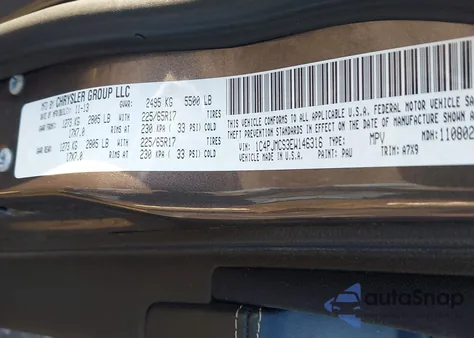 2014 Jeep Cherokee Latitude из США, поврежденный, VIN 1C4PJMCS3EW146316